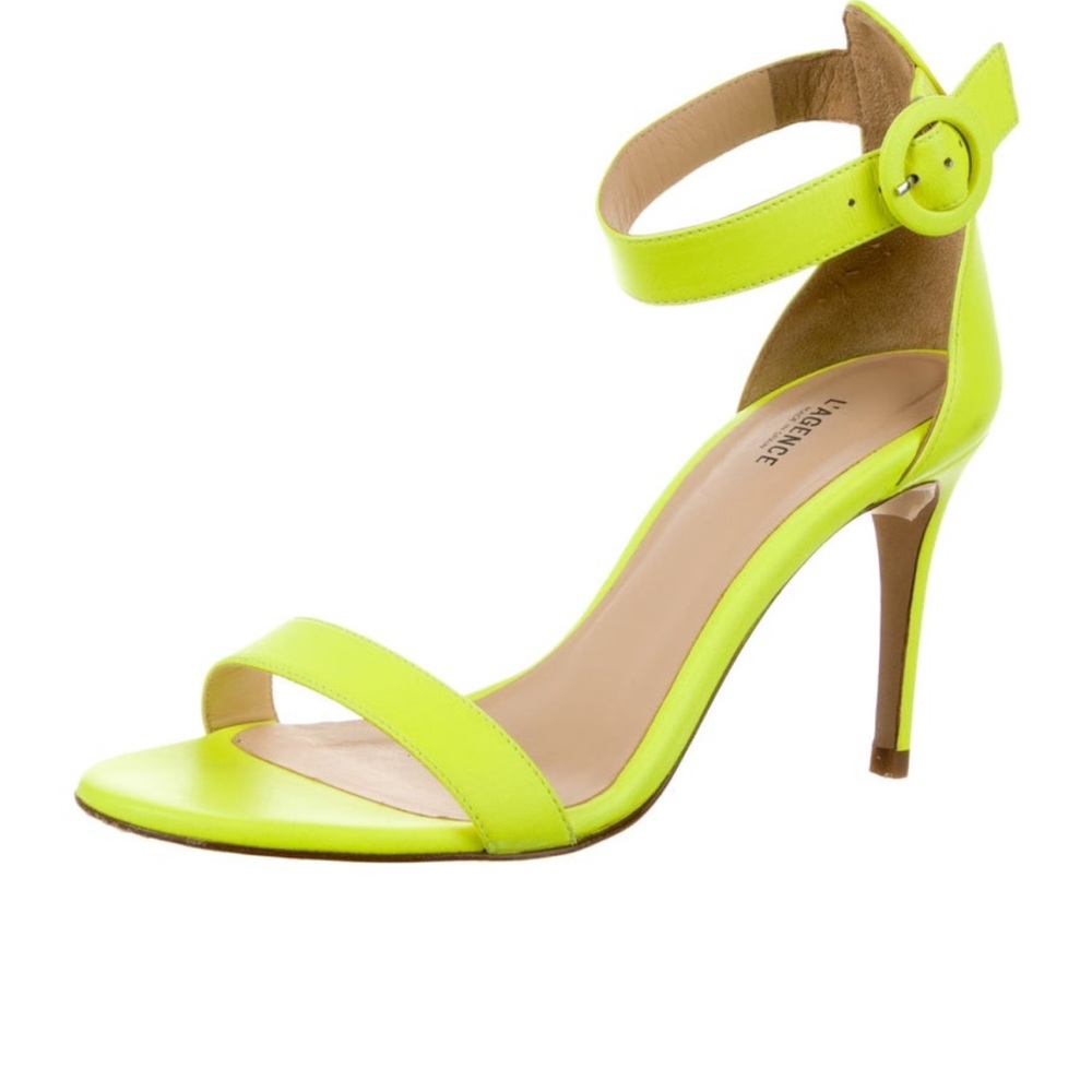 L’Agence Neon Yellow Women's Heels